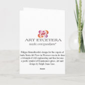 Duomo Grußkarte Karte (Rückseite)