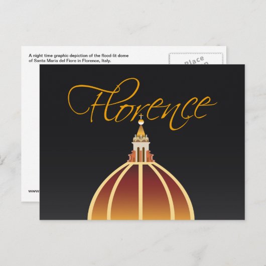 Duomo horizontale Postkarte (Vorne/Hinten)