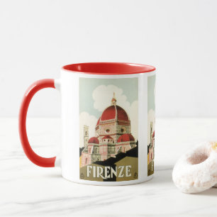 Duomo in Firenze Florenz Italien Vintage Reise Kun Tasse