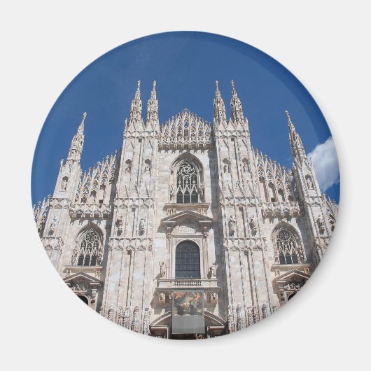 Duomo Milano Gotische Kathedrale Kirche Mailand It Magnet (Vorne)