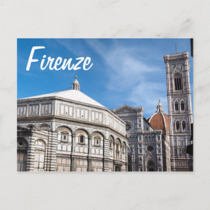 Duomo und Baptistry, Florenz/Firenze Postkarte