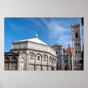 Duomo und Baptistry, Florenz-Plakat Poster