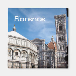 Duomo und Baptistry, Florenz-Textmagnet Magnet