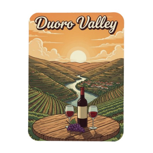 Duoro-Tal Portugal Reise Magnet (Vertikal)