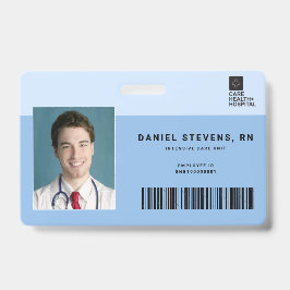 Duoton Medical Staff ID + Barcode Horizontal Ausweis