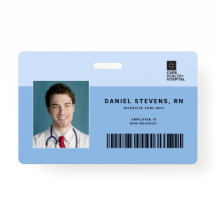 Duoton Medical Staff ID + Barcode Horizontal