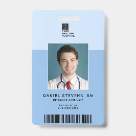 Duoton Medical Staff ID + Barcode Vertikal Ausweis
