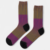 Duoton Yellow Pplum Strip Socken (Linkes Detail)