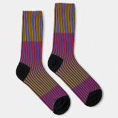 Duoton Yellow Pplum Strip Socken (Rechts)