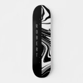 Duotone Block und Swirl Black Skateboard (Vorne)