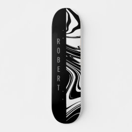 Duotone Block und Swirl Black Skateboard