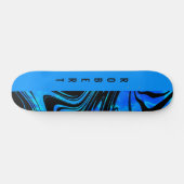 Duotone Block und Swirl Blue Skateboard (Horizontal)