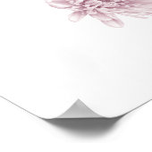 Duotone Pink Blume Fiore Poster (Ecke)