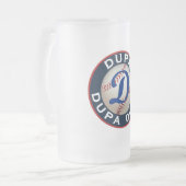 Dupa Baseballlogo Mattglas Bierglas (Vorderseite Links)