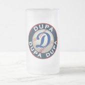 Dupa Baseballlogo Mattglas Bierglas (Mittel)