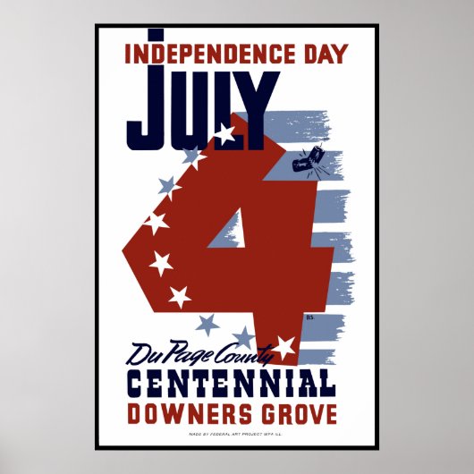 DuPage Landkreis Centennial Poster (Vorne)