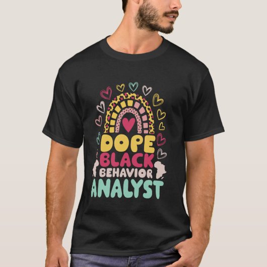 Duper schwarzer Verhaltensanalytiker T-Shirt (Vorderseite)