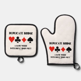 Duplicate Bridge A Game Where Intelligent Minds Ofenhandschuh & Topflappen-Set