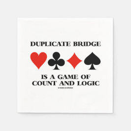 Duplicate Bridge Is A Game Of Count And Logic Serviette