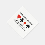 Duplicate Bridge Is A Game Of Count And Logic Serviette (Ecke)