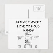 DUPLICATE BRIDGE JOKE POSTKARTE (Vorne/Hinten)