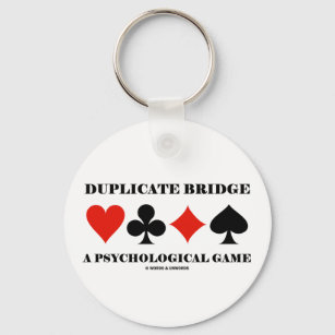 Duplikatbrücke ein psychologisches Spiel Schlüsselanhänger