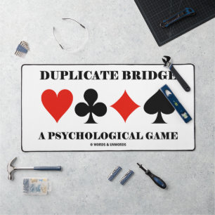 Duplikatbrücke ein psychologisches Spiel Schreibtischunterlage