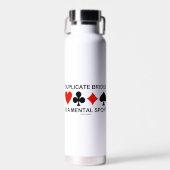 Duplikatbrücke ist ein Mini-Sport-Vier-Card-Anzug Trinkflasche (Vorne)