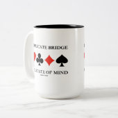 Duplikatbrücke ist ein Staat des Geistes (Kartenha Zweifarbige Tasse (Vorderseite Links)