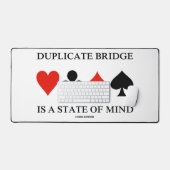 Duplikatbrücke ist ein Staat von Mind-Card-Anzügen Schreibtischunterlage (Tastatur & Maus)