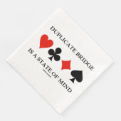 Duplikatbrücke ist ein Staat von Mind-Card-Anzügen Serviette (Ecke)