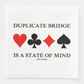 Duplikatbrücke ist ein Staat von Mind-Card-Anzügen Serviette (Vorderseite)