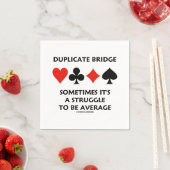 Duplikate Bridge manchmal ist es ein Kampf Durchsc Serviette (Beispiel)