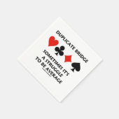 Duplikate Bridge manchmal ist es ein Kampf Durchsc Serviette (Ecke)