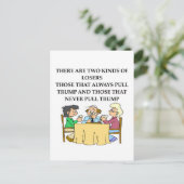 Duplikate Bridge-Witze Postkarte (Stehend Vorderseite)