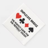 Duplizierbridge perfektes Spiel für mentally Stead Serviette (Ecke)