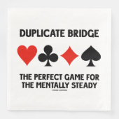 Duplizierbridge perfektes Spiel für mentally Stead Serviette (Vorderseite)