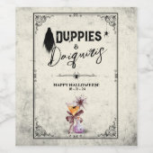 Duppies und Daiquiris Halloween Weinetikett (Einzelnes Label)