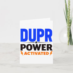Dupr-Kraft aktiviert _ lustiger Pickleball-Zitat Karte