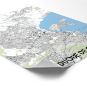 Duque de Caxias Brazil map Poster (Ecke)