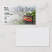 Duquesne Incline in Pittsburgh, Pennsylvania Visitenkarte (Vorne/Hinten)