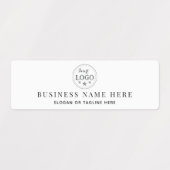 Durable Waterproof Business Info For Surfaces Etiketten (Design 2)
