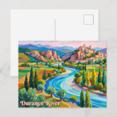 Durance Fluss Frankreich Postkarte (Vorne/Hinten)