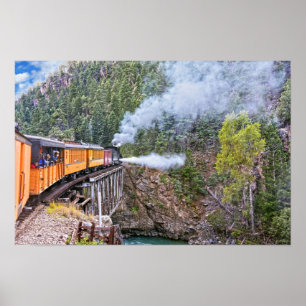 Durango And Silverton Railroad-Lokomotiv-Blowdown Poster