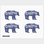Durango Bear Rechteckiger Aufkleber (Blatt)