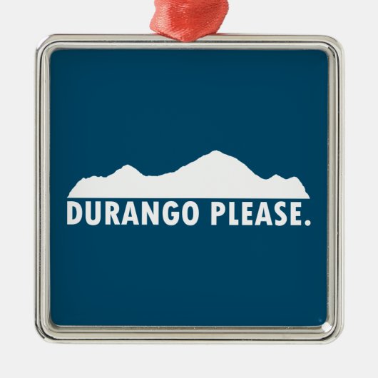 Durango Bitte Ornament Aus Metall (Vorne)