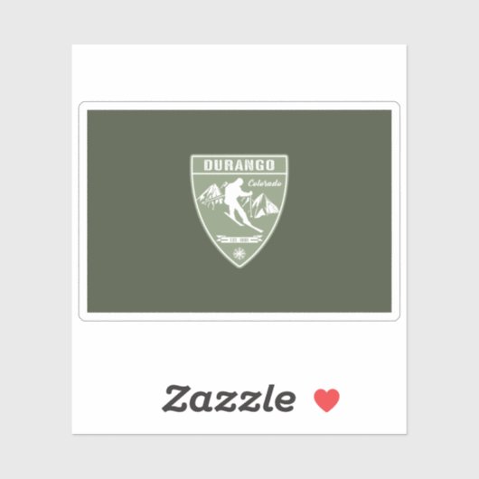 Durango Colorado Aufkleber (Blatt)