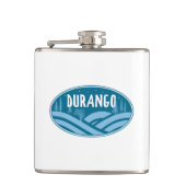 Durango Colorado Außenbereich Flachmann (Vorderseite)