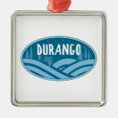 Durango Colorado Außenbereich Ornament Aus Metall (Vorne)
