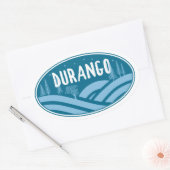 Durango Colorado Außenbereich Ovaler Aufkleber (Umschlag)